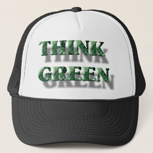 Casquette Pensez vert (Devant)