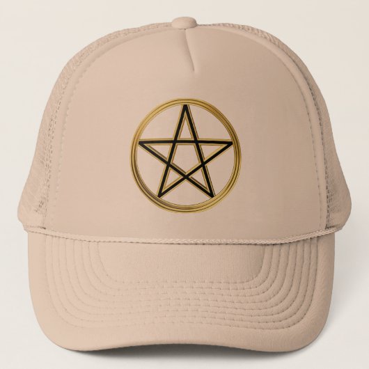 Casquette Pentagramme doré (Devant)