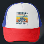 Casquette Père Mows Meilleur Drôle Maillot de pelouse papa V<br><div class="desc">Fantastique chemise papa vintage avec texte blanc en gras disant "Père Mows Best" avec un graphique de tondeuse à gazon. Parfait pour les papas qui aiment tondre,  travailler dans la cour ou plaisanter. Grande Fête des pères ou cadeau d'anniversaire.</div>