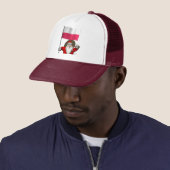 Casquette Père Noël Avec Drapeau De Pologne (En situation)
