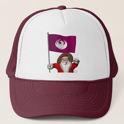 Casquette Père Noël Avec Drapeau Phoenix AZ (Devant)