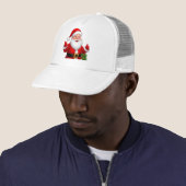 Casquette Père Noël joyeux (En situation)