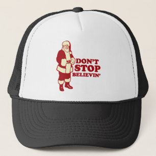 Casquette Père Noël, n'arrêtent pas Believin