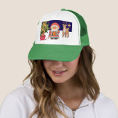 Casquette Père Noël, Pixel Art de renne (En situation)