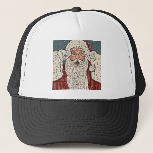 Casquette Père Noël Surpris (Devant)