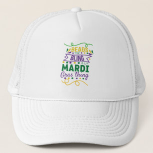 Casquette Perles et Bling C'est une chose de Mardi Gras