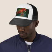 Casquette Perroquet coloré (En situation)