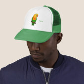 Casquette Perroquet de caricature mignon lovebird (En situation)