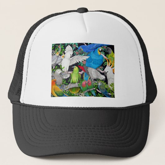 Casquette Perroquets du monde (Devant)