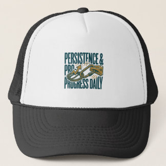 Casquette Persistence & Progress Daily Motivational Trucker 