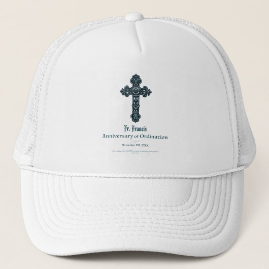 Casquette Personalize, Ordination Anniversary Priest, Cross (Devant)