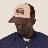Casquette Personalized BBQ hat for guys | Brown beige (En situation)