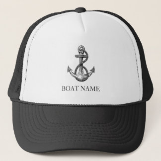 Casquette Personalized Captain Hat Anchor Nautical Cap Boate