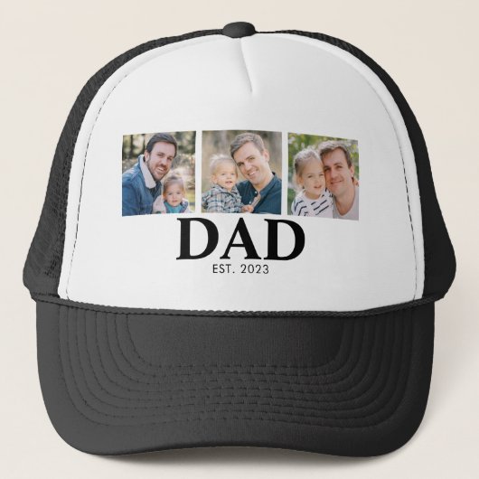 Casquette Personalized Dad Established Year Father Photo (Devant)