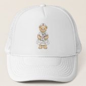 Casquette Personalized Nurse Teddy Bear Custom Name Nursing  (Devant)