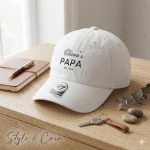 Personalized Papa Custom Text 47 Brand Hat