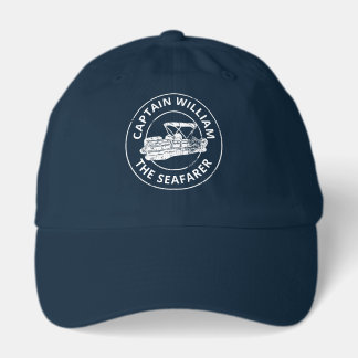 Casquette Personalized Pontoon Boat Owners Distressed Style