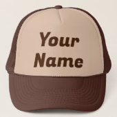 Casquette PERSONNALISABLE Brown (Devant)