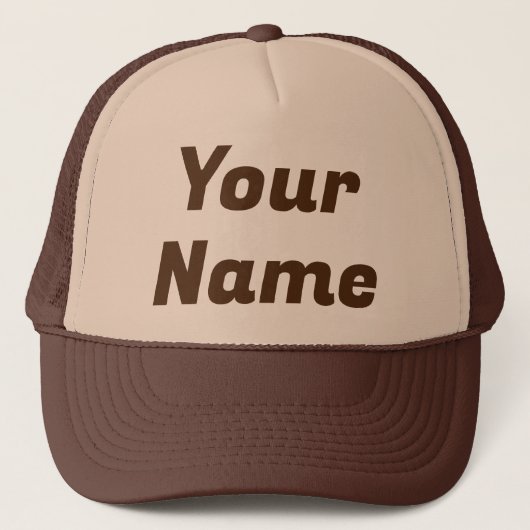 Casquette PERSONNALISABLE Brown (Devant)
