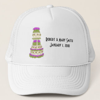 Casquette personnalisable de gâteau de mariage