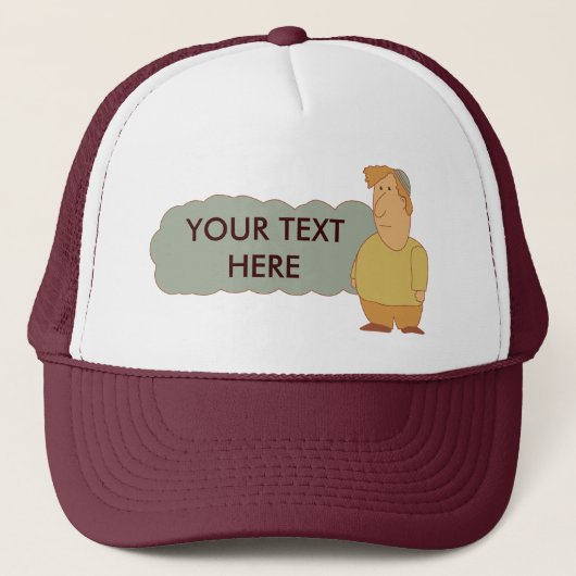 Casquette personnalisable de gentil garçon juif (Devant)