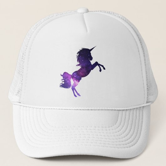 Casquette personnalisable de licorne de galaxie (Devant)