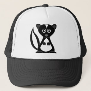 Casquette personnalisable de mouffette mignonne de