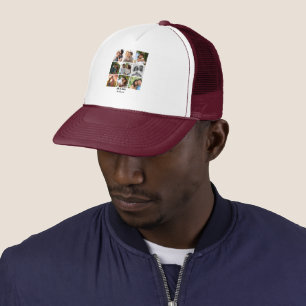 Casquette Personnalisé 9 Photo Collage Modèle pour couples