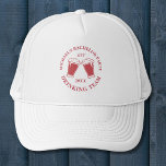 Casquette personnalisé | Boire Team Bachelor Weeke<br><div class="desc">Casquette personnalisé | Buinking Team Bachelor Weekend Les casquettes personnalisés sont les gardiens parfaits pour vos amis de se souvenir de votre journée spéciale. Bravo à une fête de célibataire amusante et mémorable ! Ajoutez votre libellé personnalisé à cette conception à l'aide des cases "Modifier ce modèle de conception" situées...</div>