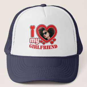 Casquette Personnalisé J'aime ma petite amie Texte photo