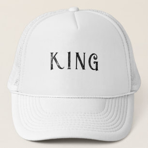 Casquette Personnalisé King Nom du texte Blanc Couleur