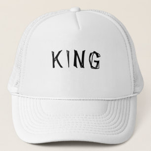 Casquette Personnalisé King Nom du texte Blanc Couleur