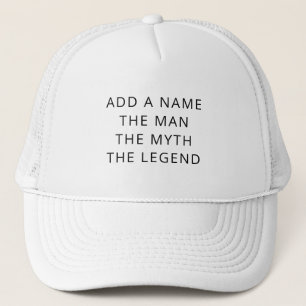 Casquette Personnalisé L'Homme Le Mythe La Légende