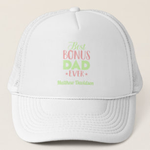 Casquette Personnalisé Meilleur Bonus Papa Jamais Typographi