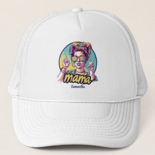 Casquette Personnalisé Retro Mama Pop Art (19) Chapeau de ca