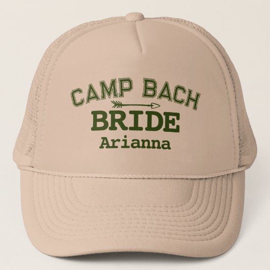 Casquette Personnalisé Rustic Retro Camp Bach Green (Devant)