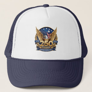 Casquette personnalisée Bald Eagle Gold 250 ans d'