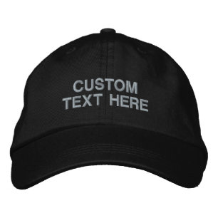 Casquette personnalisée brodée avec votre texte pe