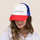 Casquette Personnaliser Ajouter votre Modèle de texte Blanc  (En situation)
