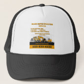 Casquette Personnaliser Excavation Générale Entrepreneur Con (Devant)