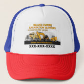 Casquette Personnaliser Excavation Générale Entrepreneur Con (Devant)