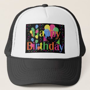 Casquette Personnaliser le nom de la fête d'anniversaire Art