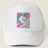 Casquette Personnaliser Nom & Image de Licorne (Devant)