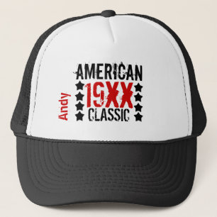 Casquette Personnalisez le BLANC ROUGE V01 de NOIR de nom