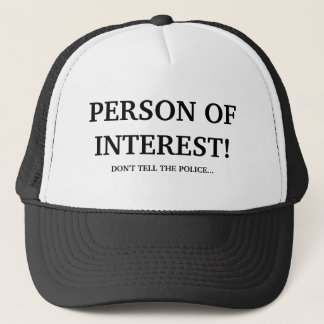 CASQUETTE PERSONNE D'INTÉRÊT