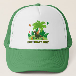 Casquette Petit garçon d'anniversaire de dinosaure