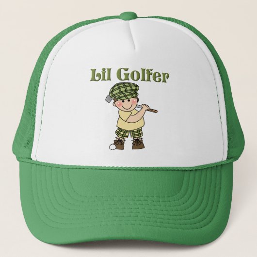 Casquette Petit Golfeur Jouer Golf (Devant)