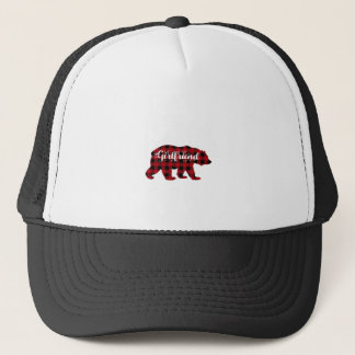 Casquette Petite amie Bear Buffalo Rouge Plaid Famille corre