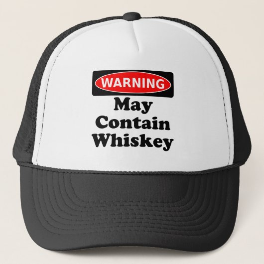 Casquette Peut contenir le whiskey (Devant)