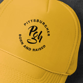 Casquette Pgh Steel City Burgh Né Vintage Trucker Chapeau
